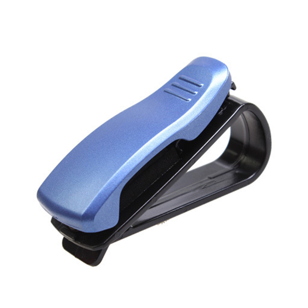 Car glasses Clip Sunglasses Holder Clip Billfold Blue