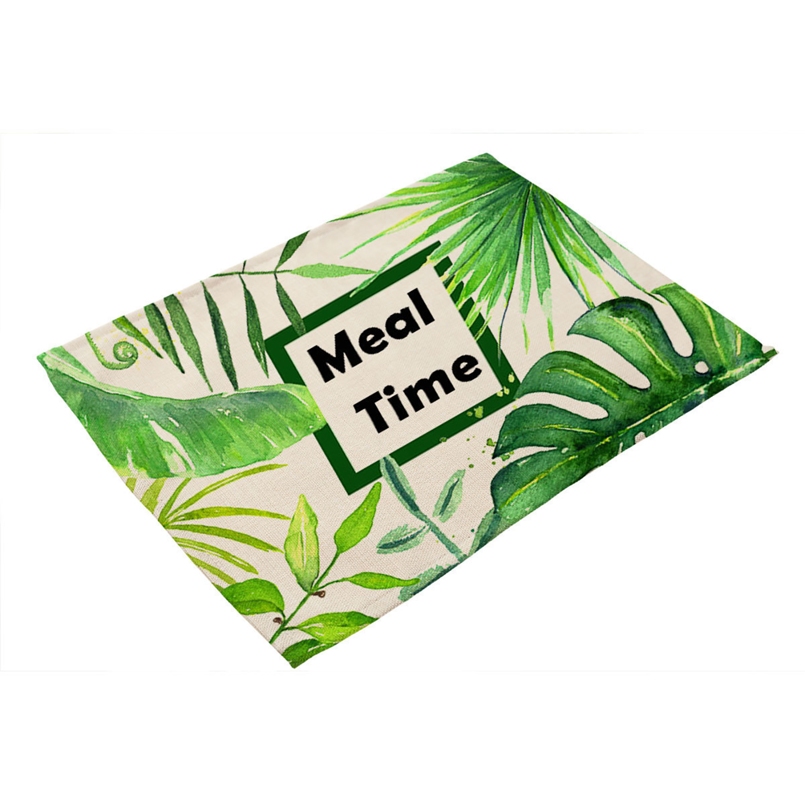 Washable Tropical Plants Cotton-ramie Placemats