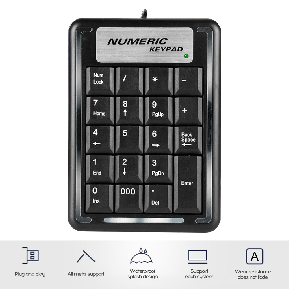 Portable Universal Type Asynchronous Switch-Free Technology Numeric Keyboard