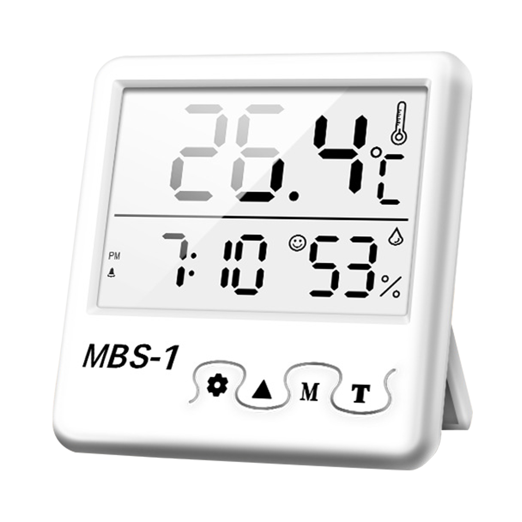 Temperature&Humidity Meter Accurate Indoor Hygrometer-Thermometer Room Humidity Temperature Monitor Gauge for Greenhouse Home Office|Large LCD Display Expression Alert Max Min Records( 3A-Batteries No