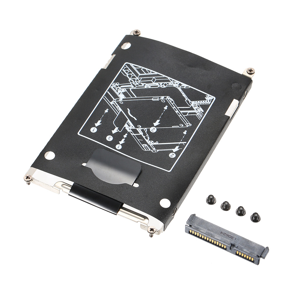 SATA Hard Drive Disk HDD Caddy + Connector for HP EliteBook 2560P 2570P Series