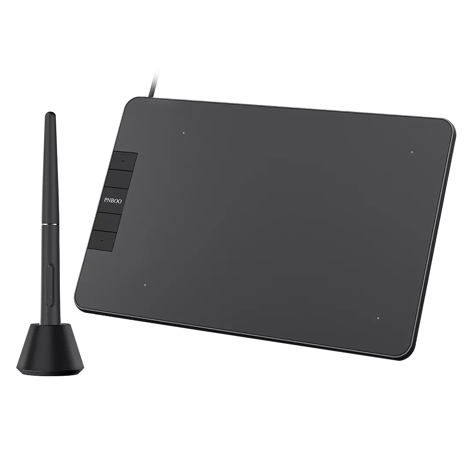 PNBOO PN640 Graphics Tablet Digital Drawing Tablet with 8192 Levels Pressure Sensitivity 5080LPI Resolution 4 Shortcut Keys