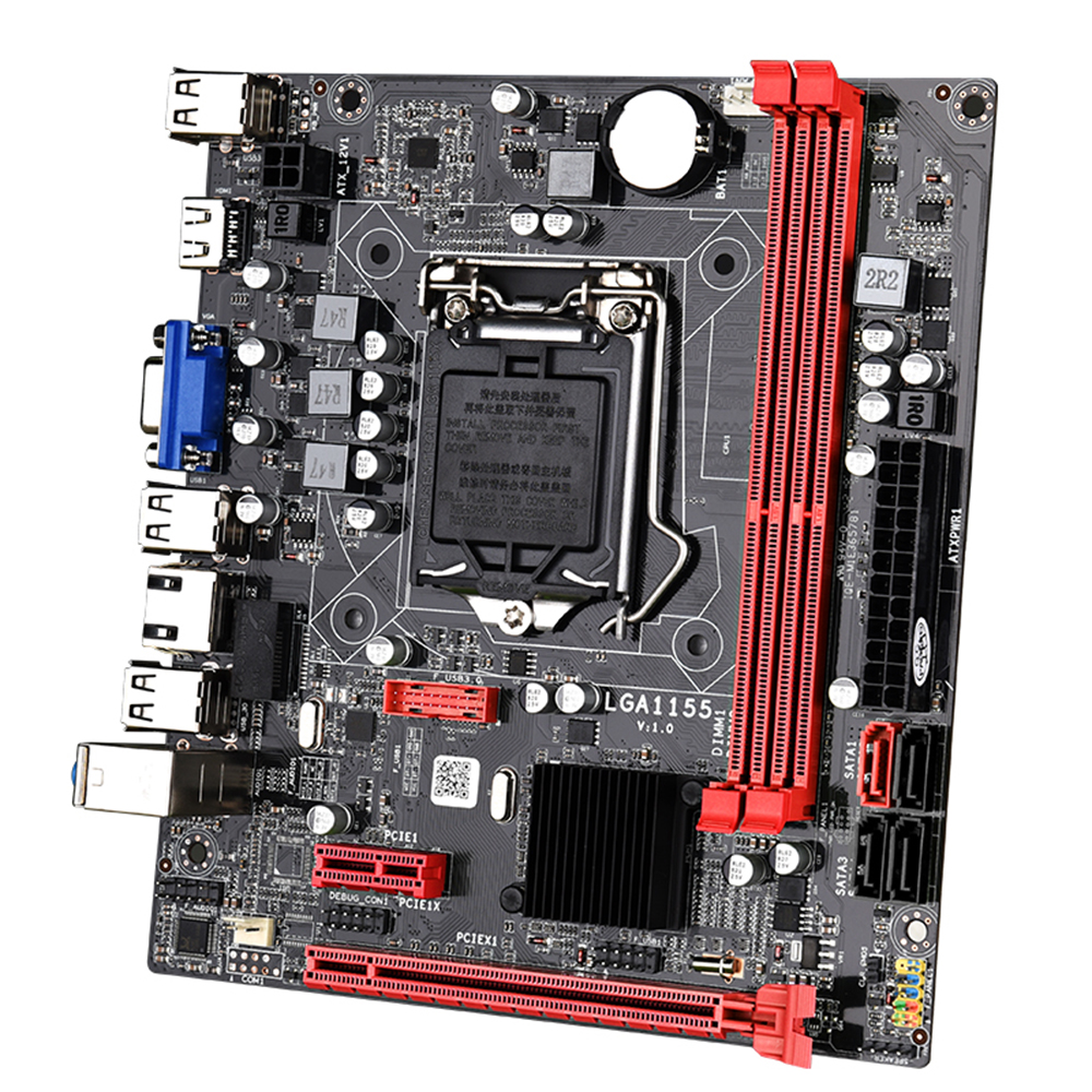 JINGSHA B75M Motherboard Dual DDR3 Memory Slots VGA+HD Display Interfaces Support LGA1155 Core i3/i5/i7 CPU