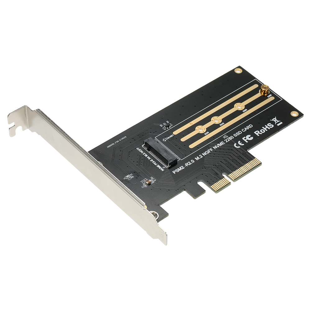 M.2 NVME Adapter Card M.2 M-key to PCI-E X4 Expansion Card SSD Adapter Card Support NVME High-speed Protocol Wide Compatibility