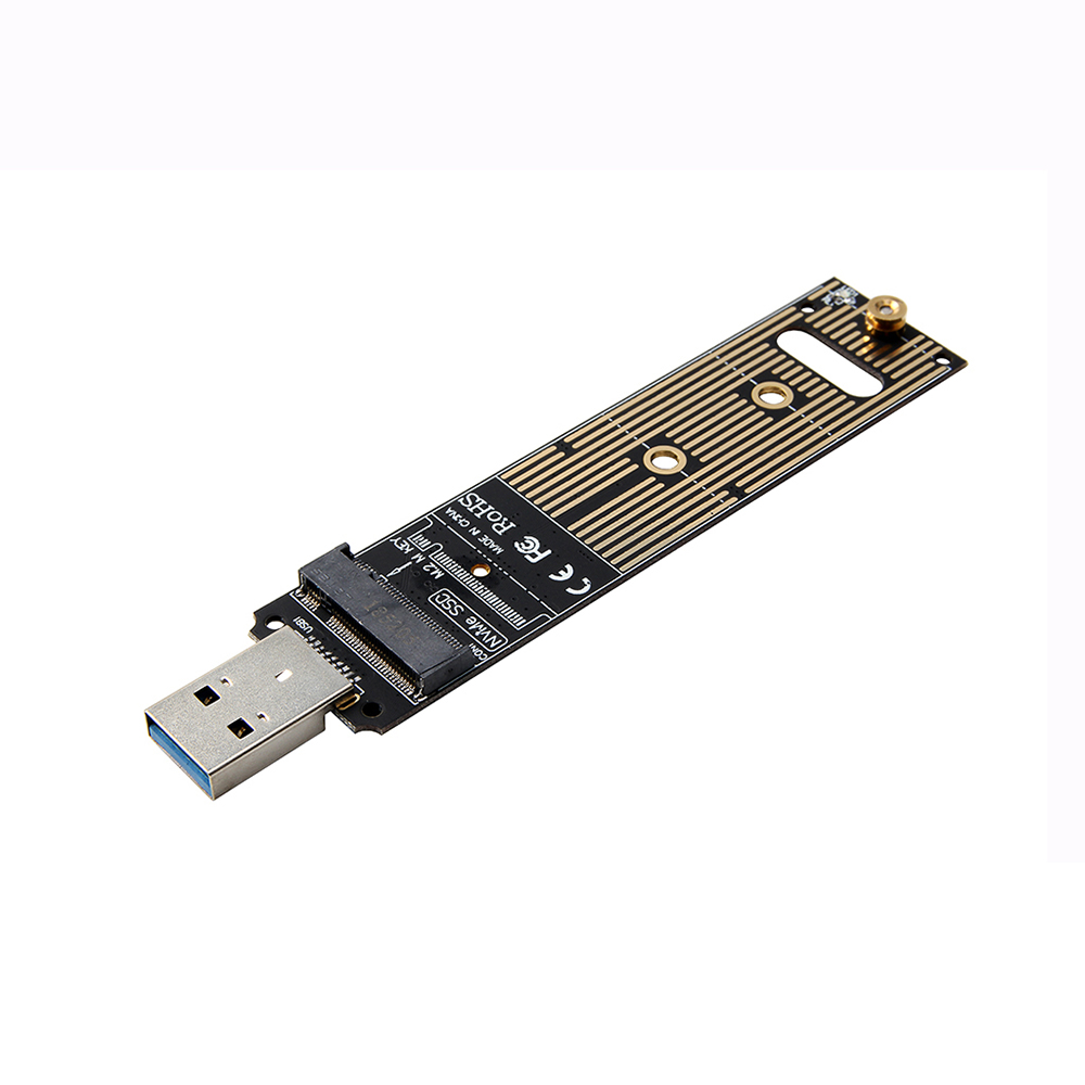 M.2 NVME to USB3.0 Mobile Adapter Card Converter Card Support M.2 PCIE(Key M) Interface NVME SSD Not Support SATA Protocol