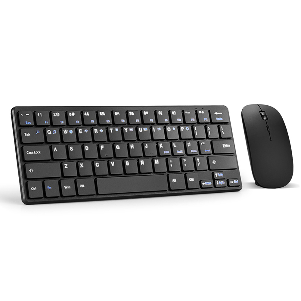 Keyboard Mouse Combo 2.4G Wireless Keyboard Mouse Set Office Keyboard Mouse Set Slim Design Plug and Play for PC Laptop Black