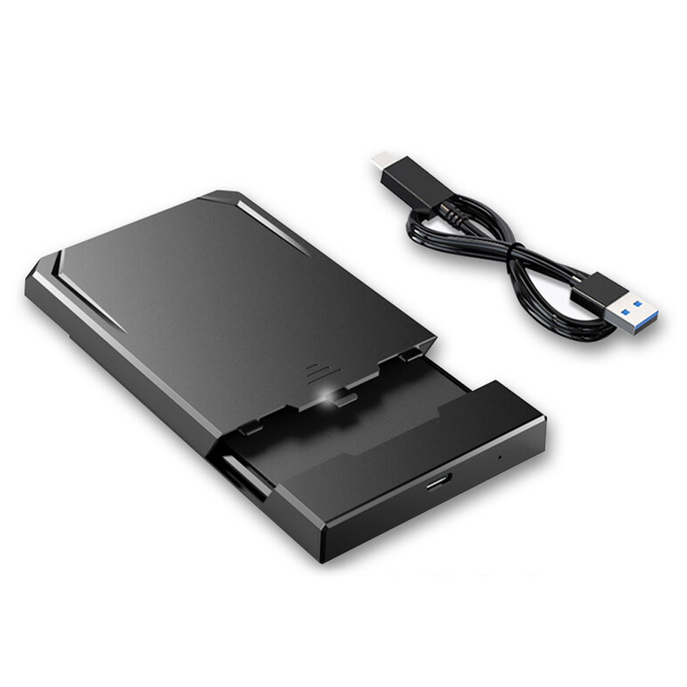 cool-fish K801 Portable Hard Disk Case 2.5 inch SATA HDD Enclosure High-speed Type-C Interface Tool-free Design HDD Case