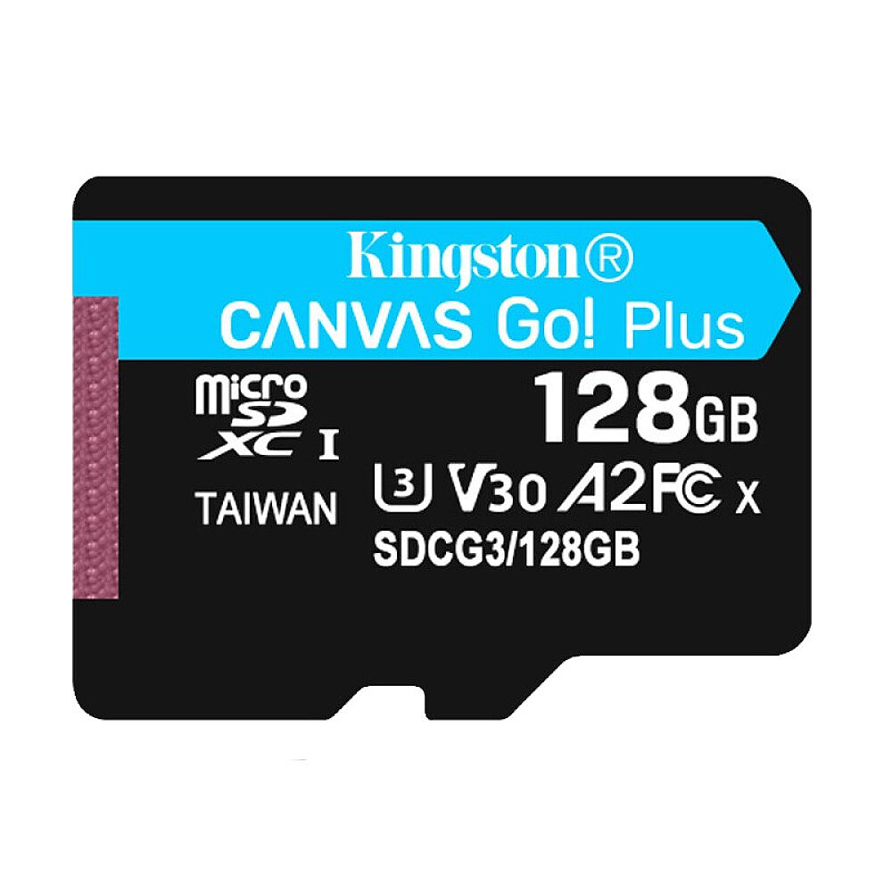 Kingston Canvas Go! Plus 128GB TF Card Micro SD Card U3 V30 A2 High Speed TF Card for Android Mobile Device Motion Camera UAV