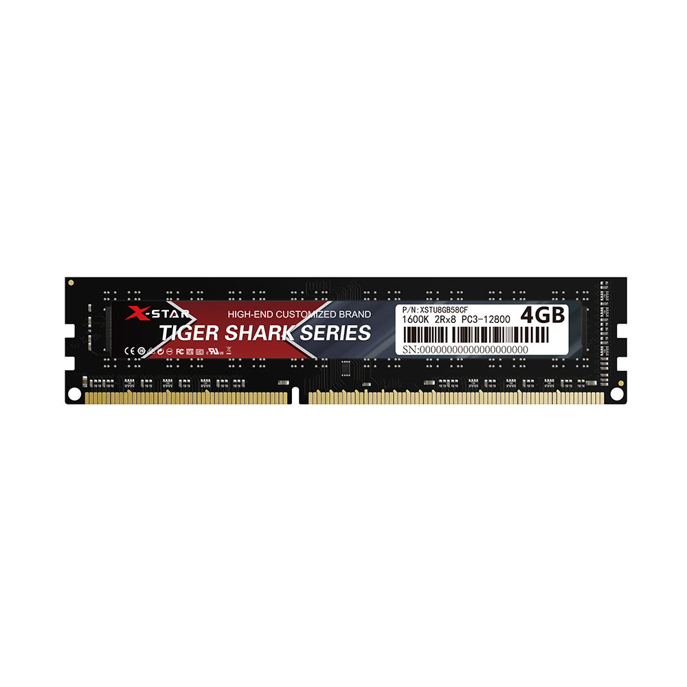 X-Star DDR3 RAM 1600MHz Desktop Memory 240 Pin 1.5V/ Great Responsiveness/ Plug and Play/ for Intel/AMD Motherboards 4GB