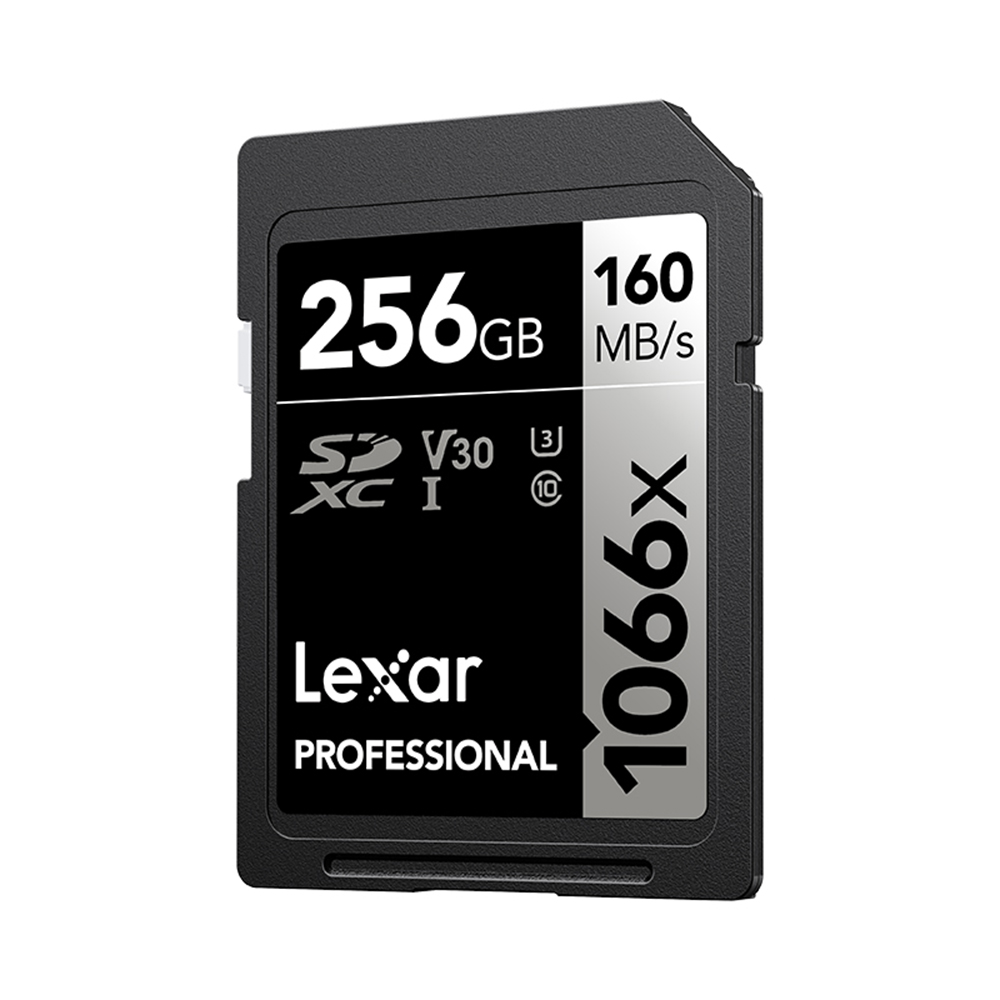 Lexar Professional 1066x 256GB SD Memory Card C10 U3 V30 Speed Level up to 160MB/s Read Speed 120MB/s Write Speed 4K Video Capture