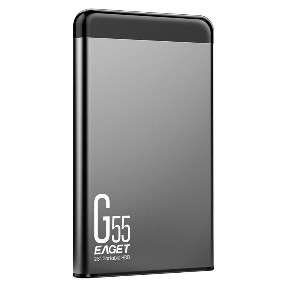 EAGET G55 1TB USB3.0 Mobile Hard Disk 2.5 inch Metal Mobile HDD High-speed Stable Shockproof Hard Drive Wide Compatibility