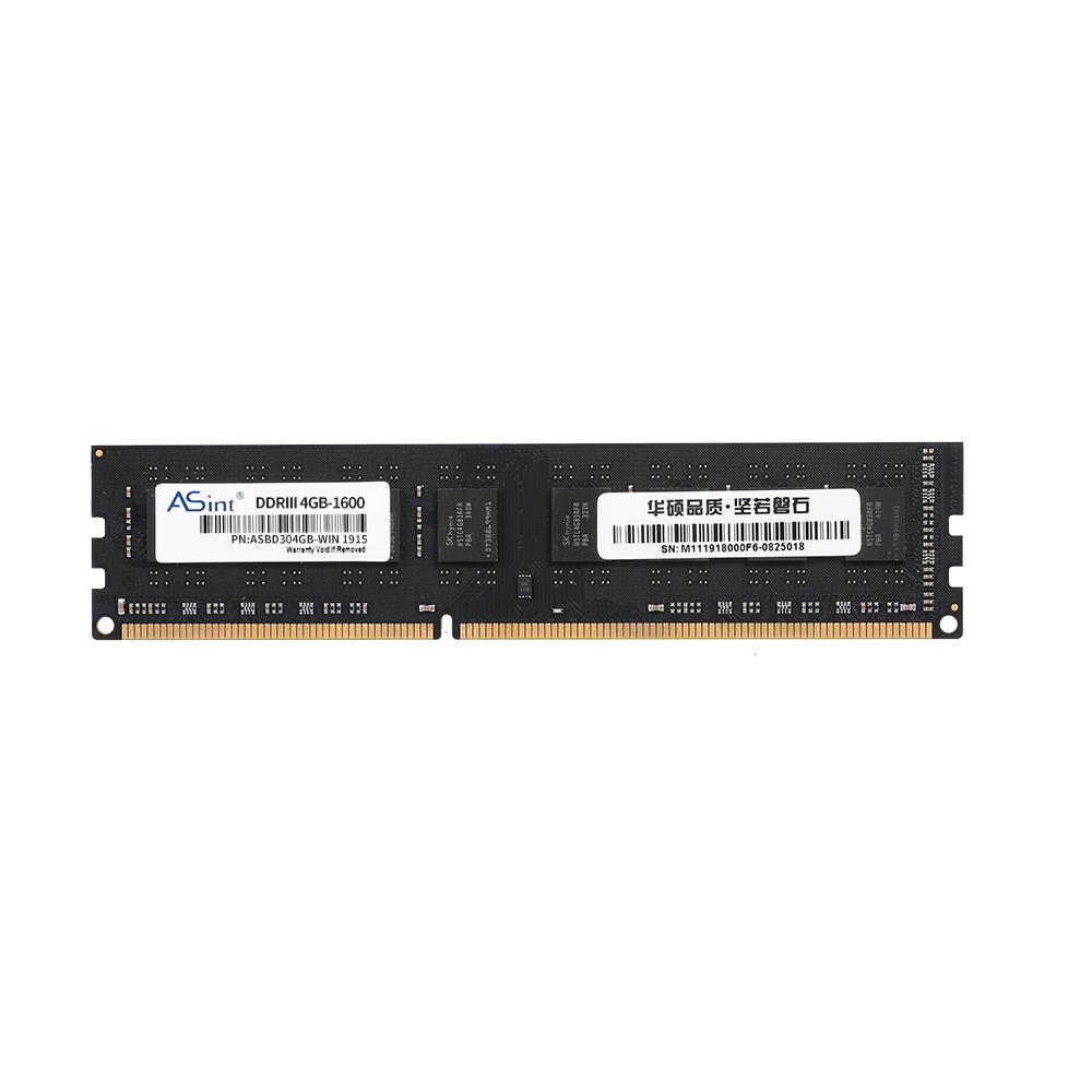 ASint LO-DDR3-1600-4GB Desktop Memory DDR3 1600MHz PC RAM 240Pin Low Power Consumption 4GB