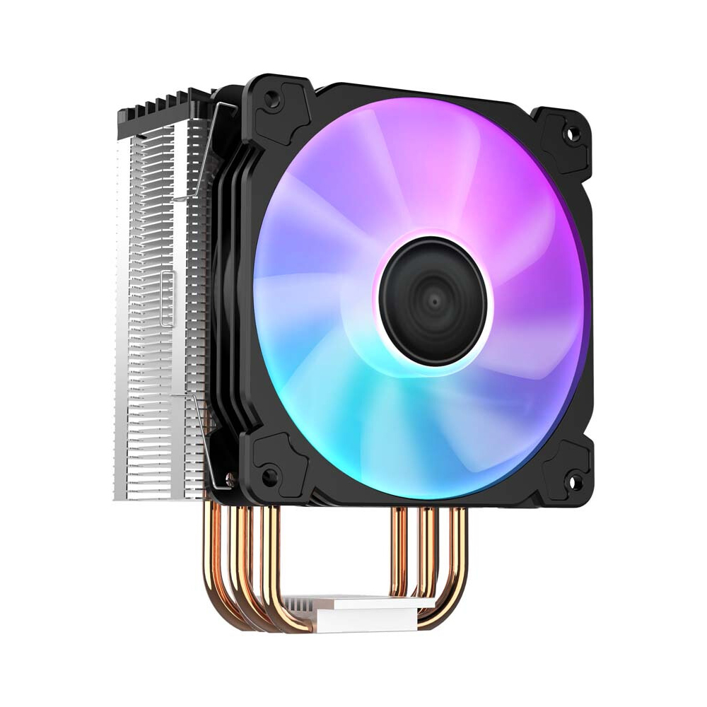 Jonsbo CPU Radiator 4 Heat Pipes Tower CPU Cooler CR-1000(Colorful) Replacement for Intel LGA1200/Intel 1151/AMD AM4/FM2+