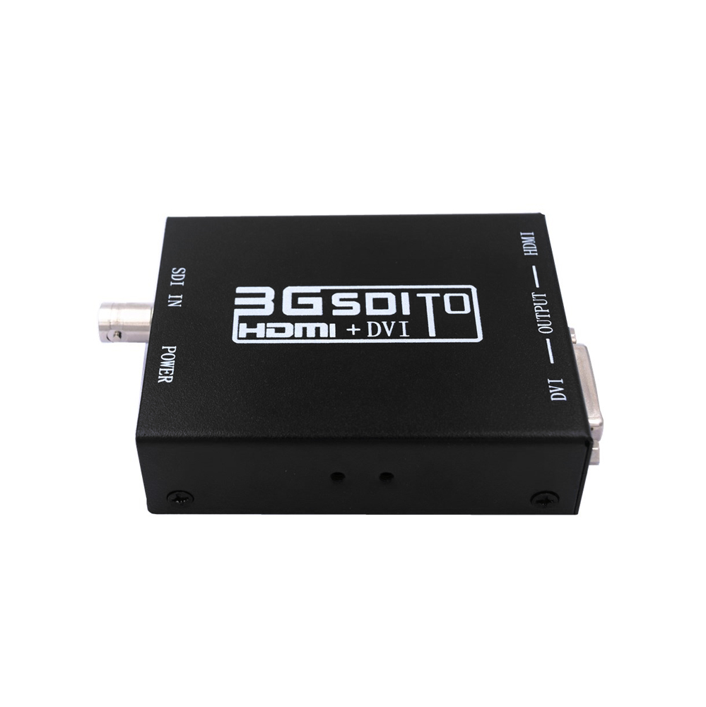 NK-A8 3G SDI to HDMI + DVI Converter 1080P HD Video SD-SDI HD-SDI 3G-SDI Signals with Power Adapter UK Plug