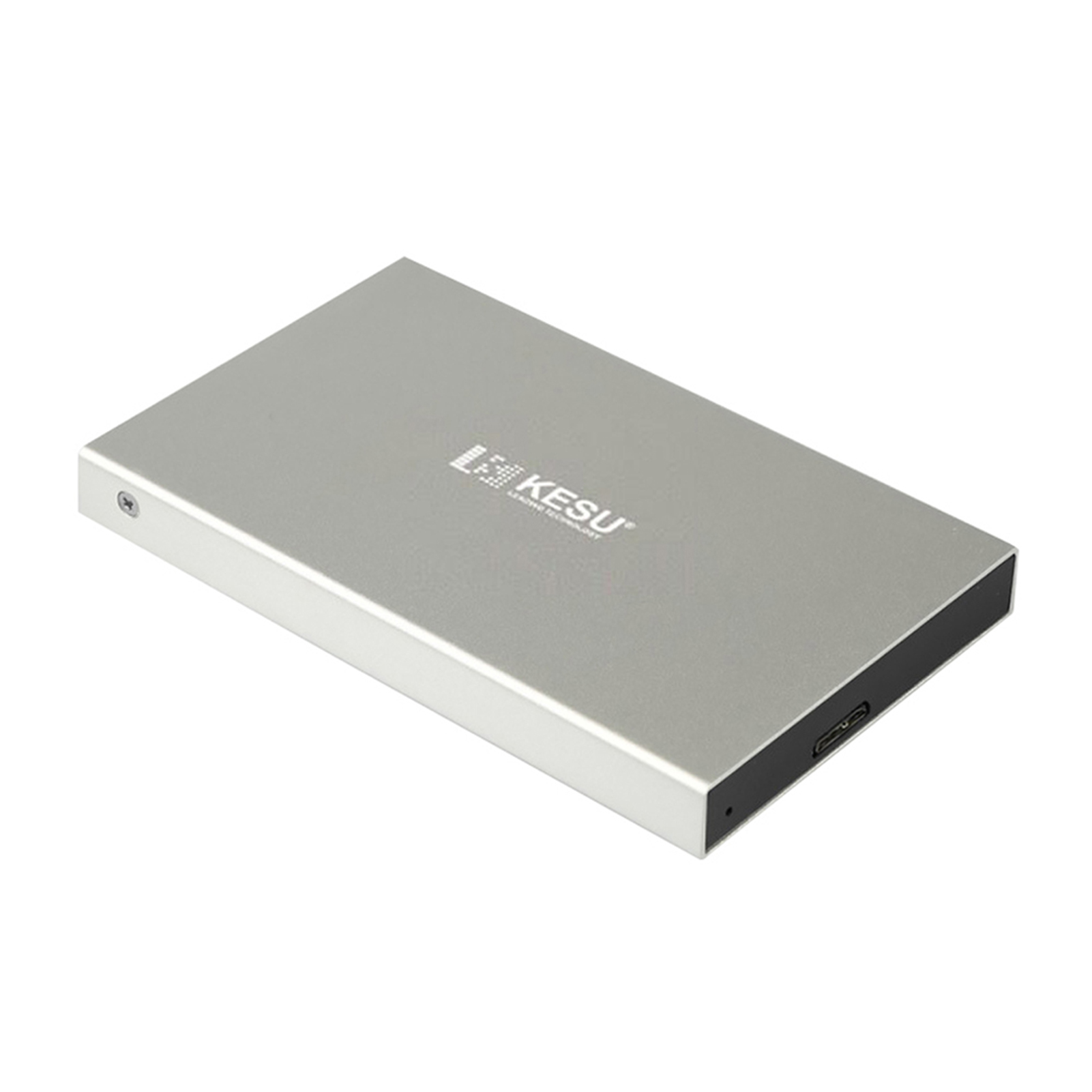 Portable External Hard Drive USB 3.0 External Hard Disk for PC Silvery&2T