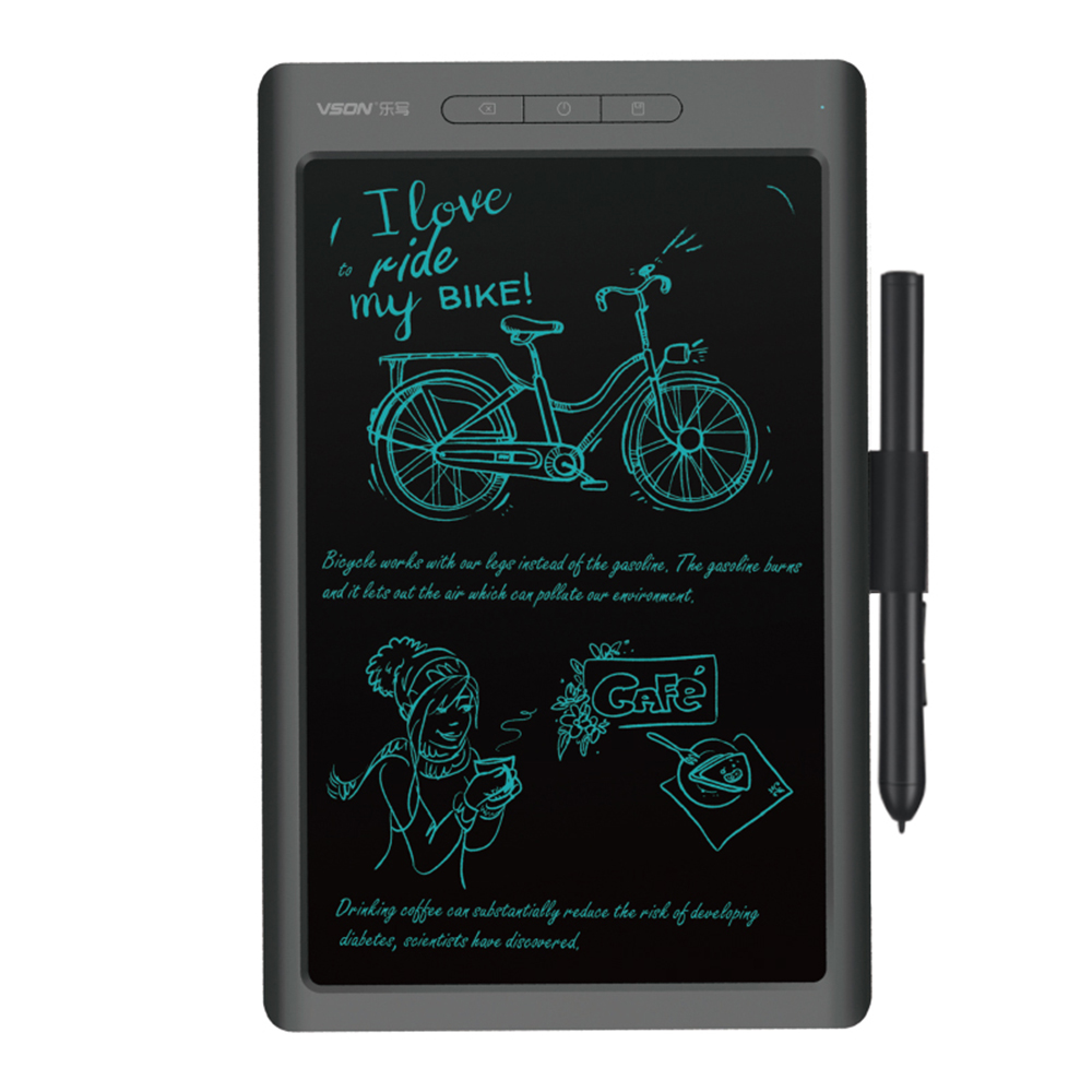 VSON Smart Graphics Tablet Digital Drawing Tablet 8192 Levels Pressure Sensitivity Synchronous Notes Transmission Grey