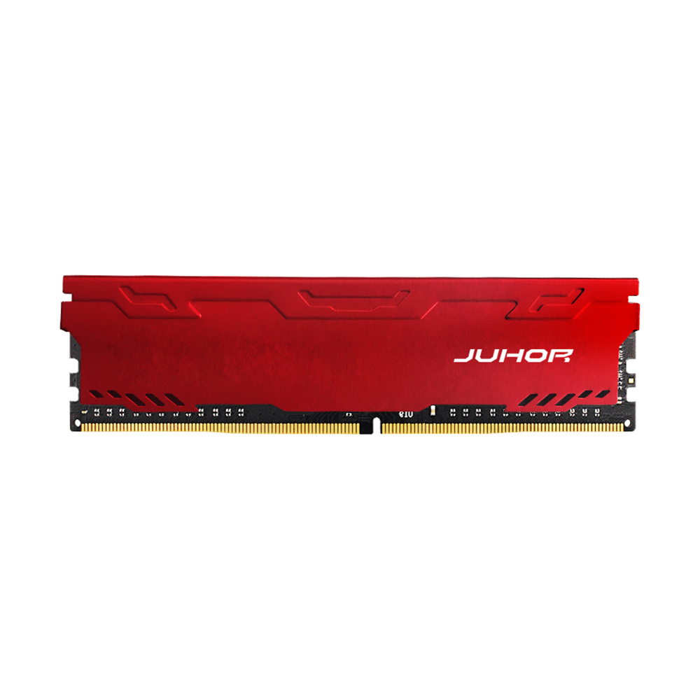 JUHOR 4GB 288Pin DDR4 2666Mhz Desktop Memory 1.2V CL19-19-19-43 Aluminium Heat Sink Plug N Play