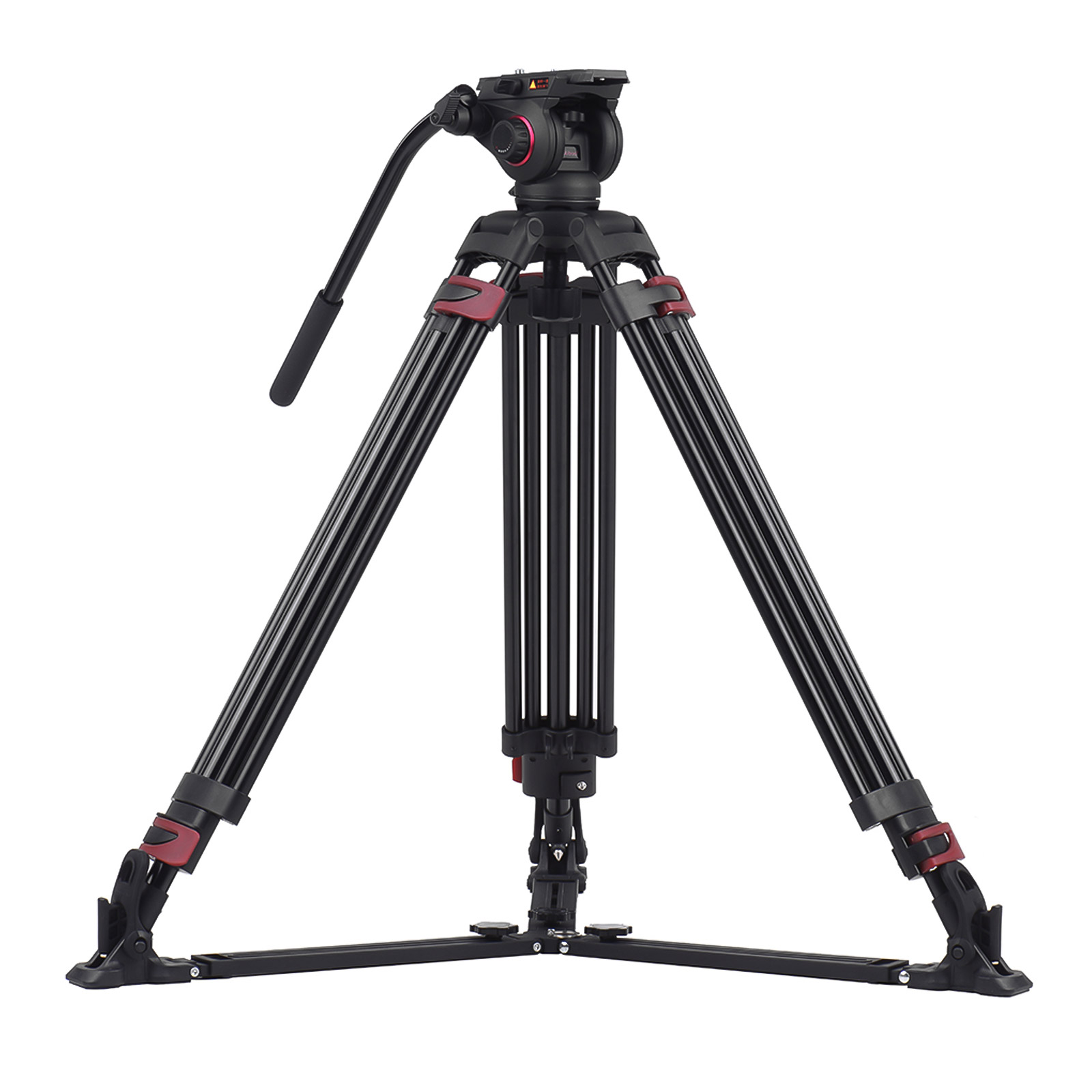 Miliboo MTT609A Professional Photography 3 Sections Tripod Stand Aluminum Alloy with 360° Panorama Fluid Hydraulic Bowl Head Max. Height 170cm/ 5.6ft Load Capacity 15kg for Canon Nikon Sony DSLR Camer