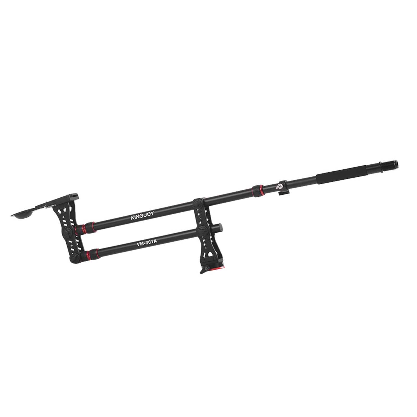 Kingjoy VM-301A Professional Multifunctional Mini Jib Crane Retractable Aluminum Alloy Photography Jib Crane for Filmmaker Making Fluid Video for DSLR Cameras Camcorders Load Capacity 5-8kg