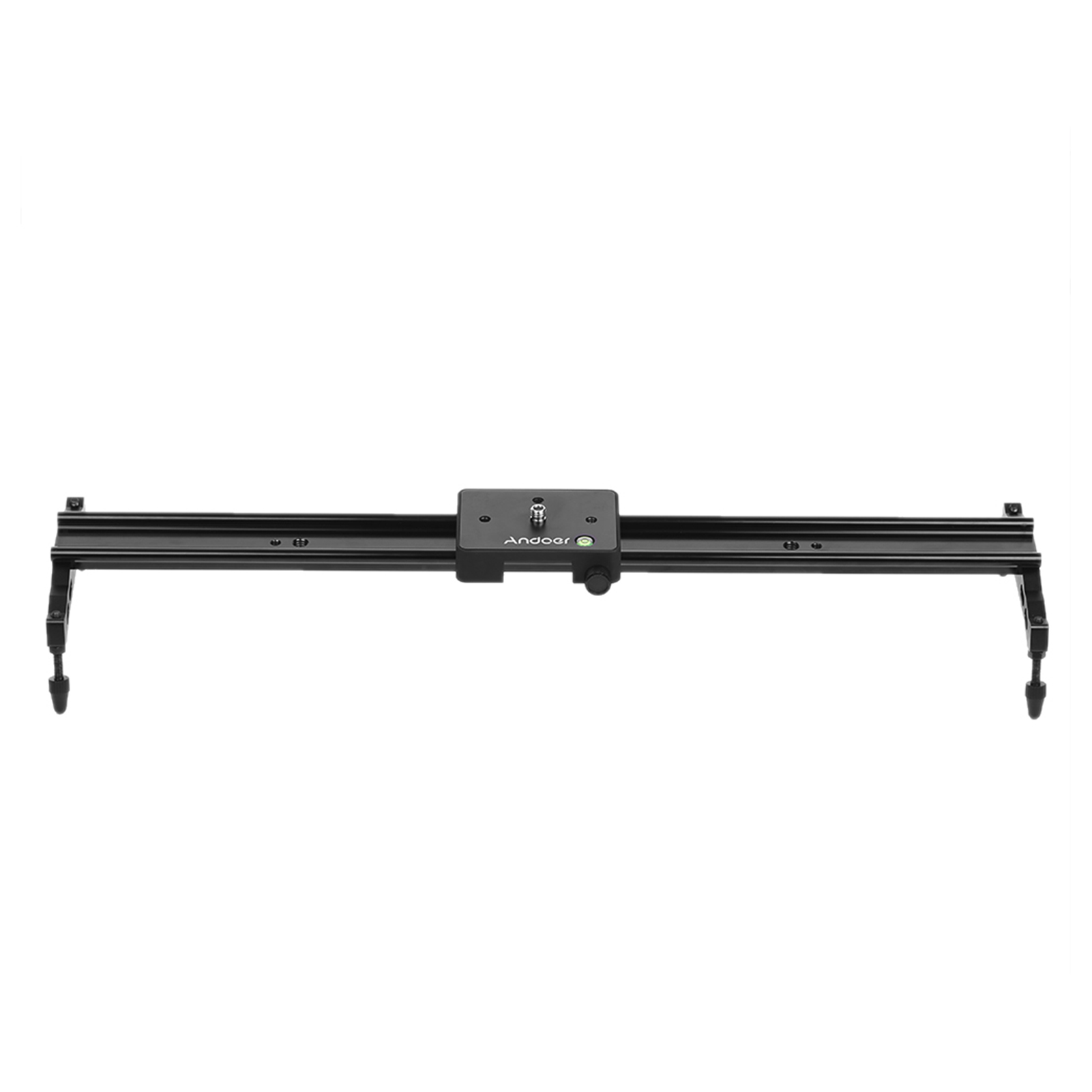 Andoer 60cm Video Track Slider Dolly Track Rail Stabilizer Aluminum Alloy for Canon Nikon Sony Cameras Camcorders Max Load Capacity 6Kg