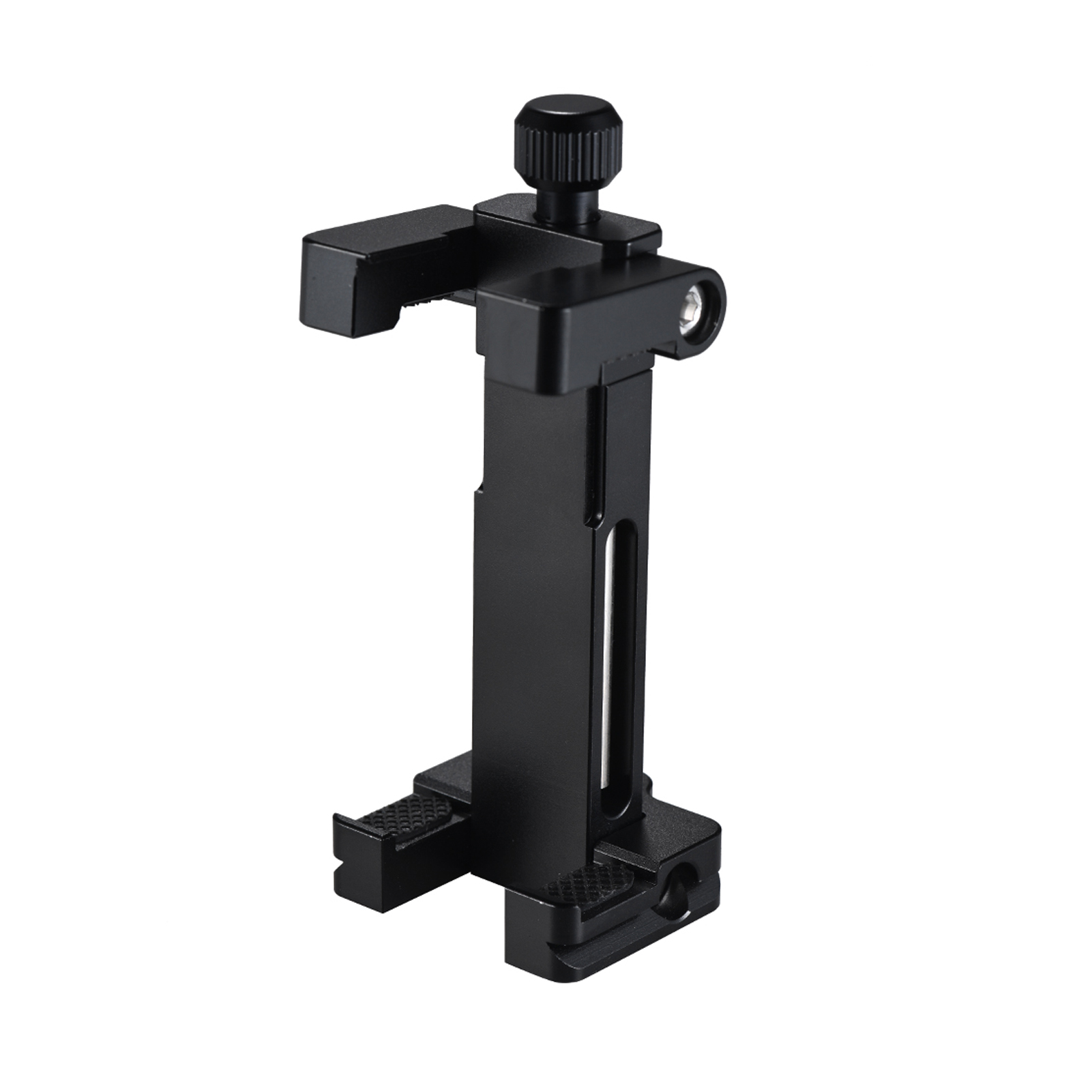 Ulanzi ST-03 Folding Metal Phone Tripod Mount Clamp Holder Bracket with Hot Shoe Mount AS Quick Release Plate for iPhone X 8 76s plus for Samsung Smartphone