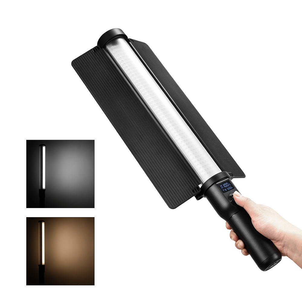 Godox LC500 Handheld LED Ice Light Video Photography Light Stick Bi-color Temperature Adjustable Brightness Built-in Rechargable Battery with Carrying Bag