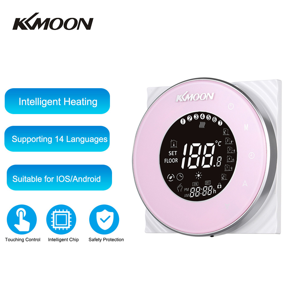 KKmoon Digital Water Heating Thermostat AC 95-250V 5A Energy Saving Touchscreen LCD Display Room Temperature Controller