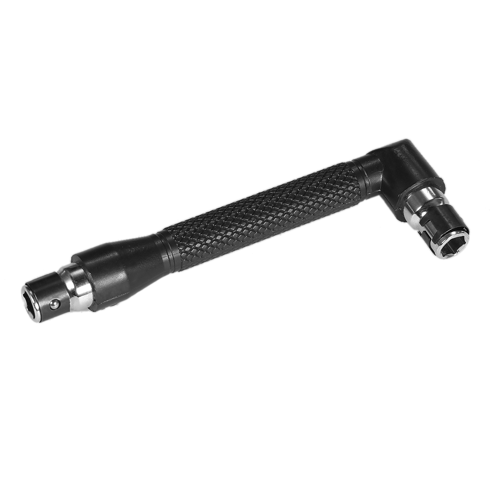 L-shaped Angle Head Socket Wrench 1/4 Inch Screwdriver Bits Holder Double-head Screwdriver