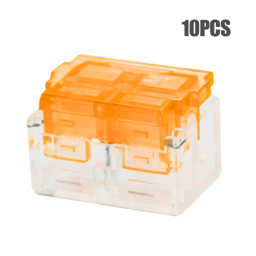 10pcs T-type Main Branch Wire Connector Box Set Free Break Line Quick Terminal Block Splitter Cable Connectors Kit