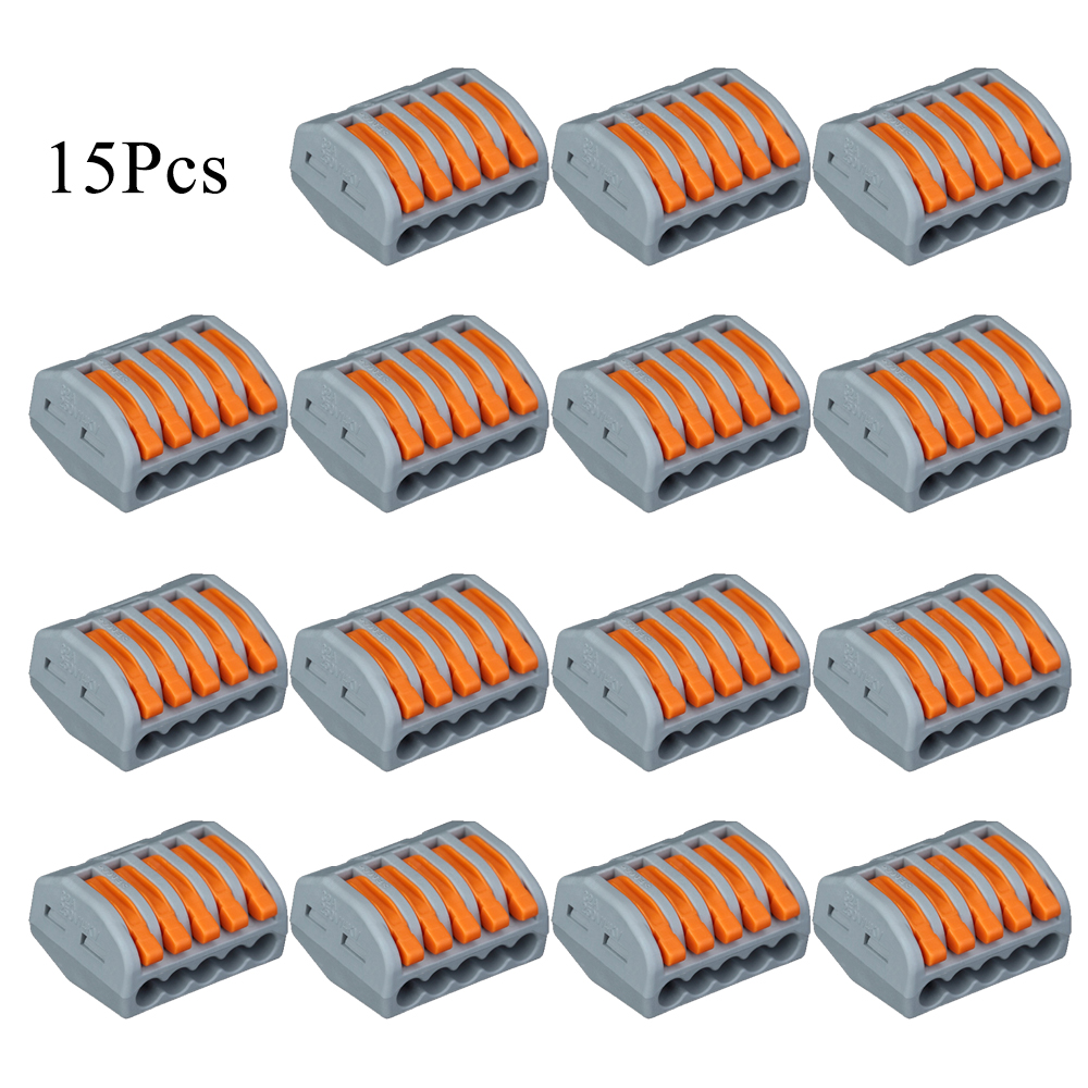 15pcs Flame Retardant Cable Connector Wire Universal Connectors Quick Terminals