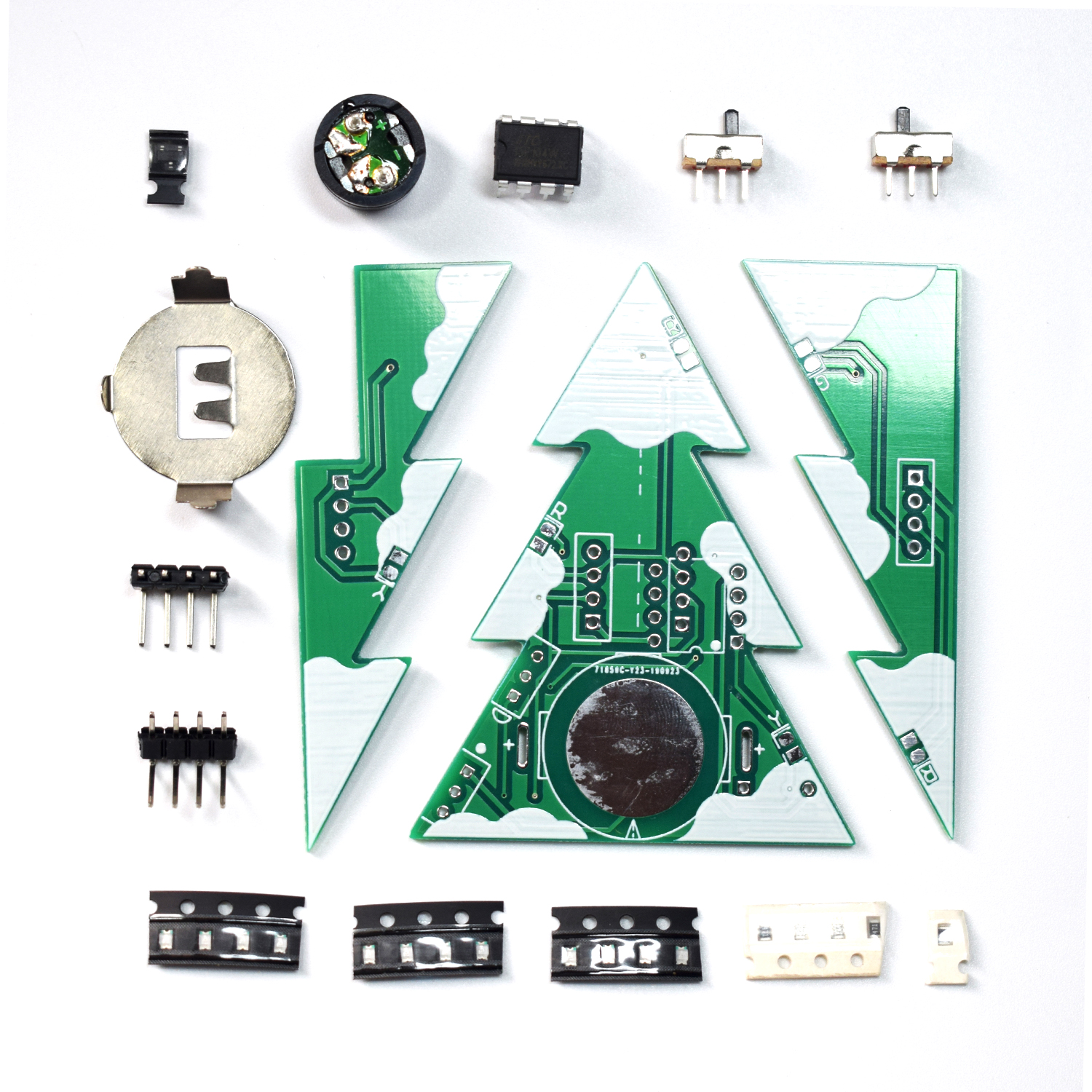 3D Mini PCB Stereo Christmas Tree DIY Music Kit Electronic Learning Kit Module Christmas Tree DIY Kit