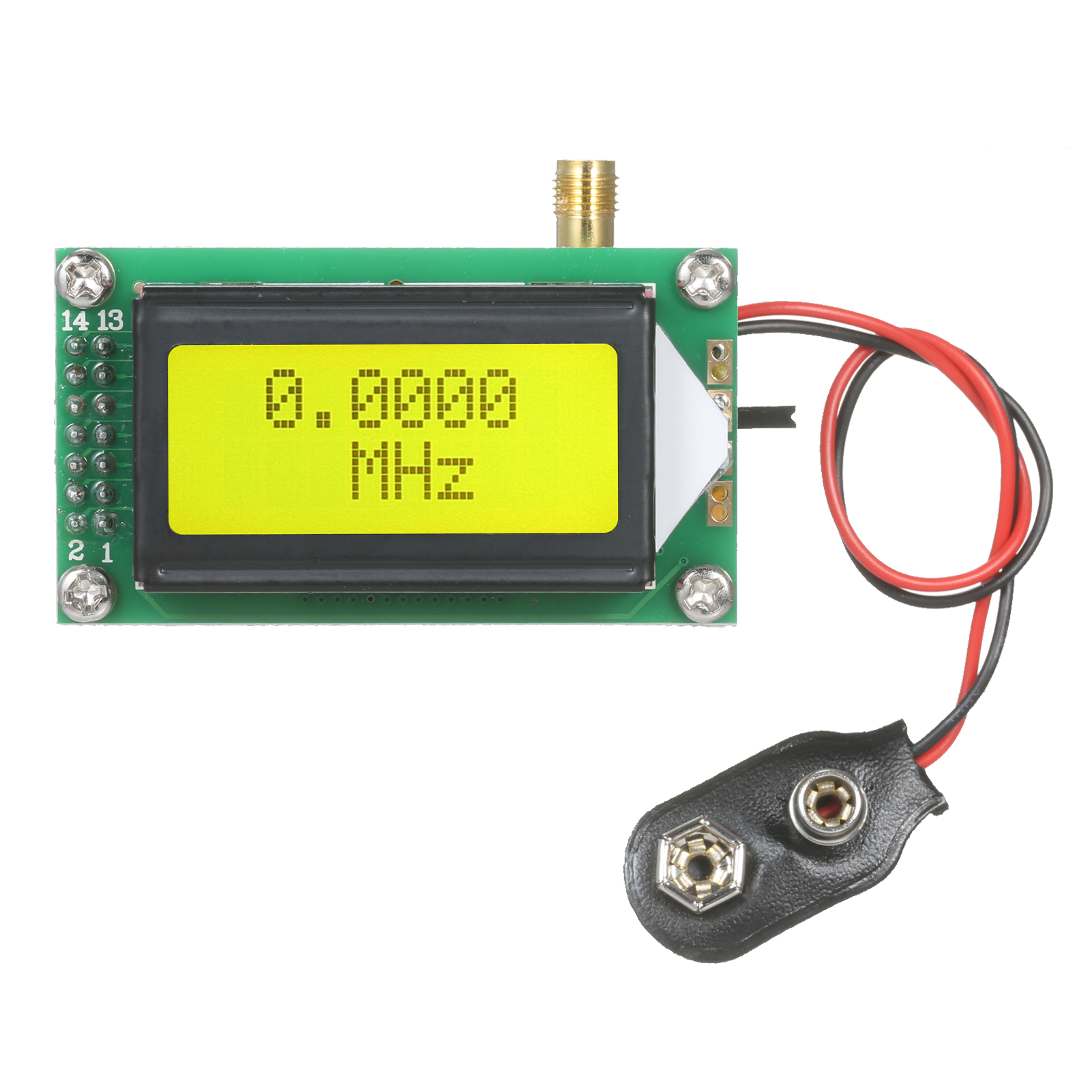 Digital Frequency Counter Module 1-500MHz Frequency Meter Panel Hertz Meter with SMA Female Jack for CB Radio