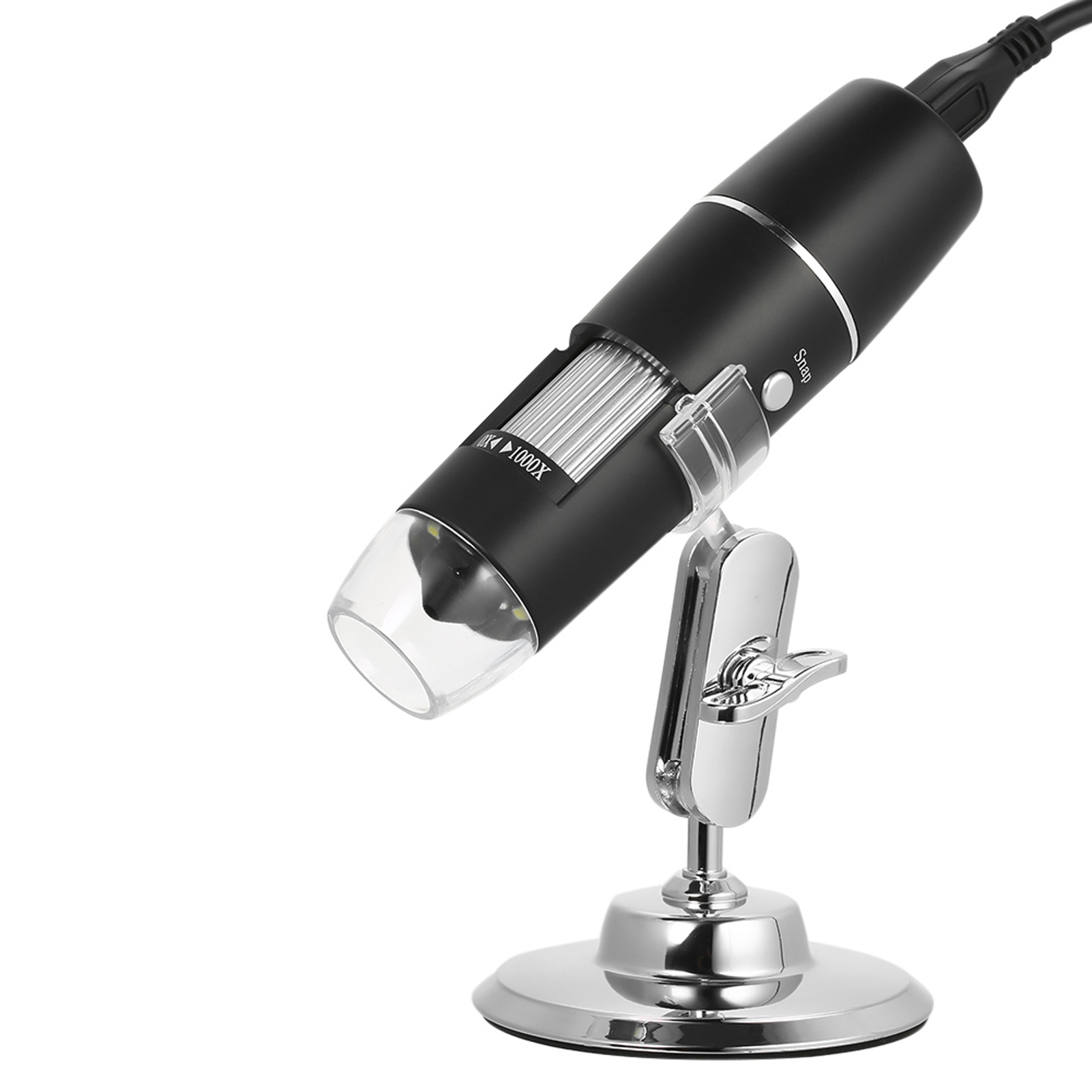 1000X Magnification USB Digital Microscope with Stand Magnifier with 8-LED Light Magnifier for iOS/Android