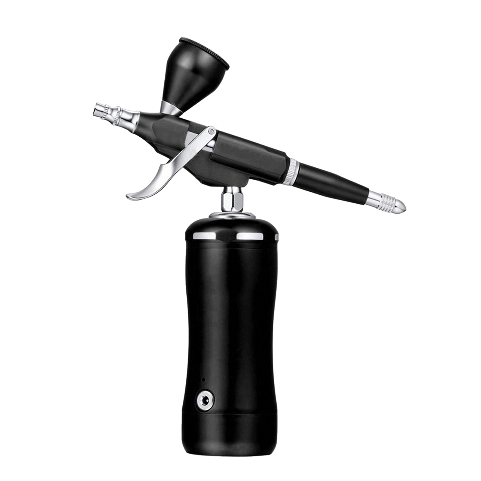 Portable Airbrush Kit 0.3mm 7cc Gravity Feed Airbrush with Compressor Auto Start & Stop Rechargeable Handheld Air Brush Spray for Art Painting Tattoo Nail Beauty Salon DIY Models