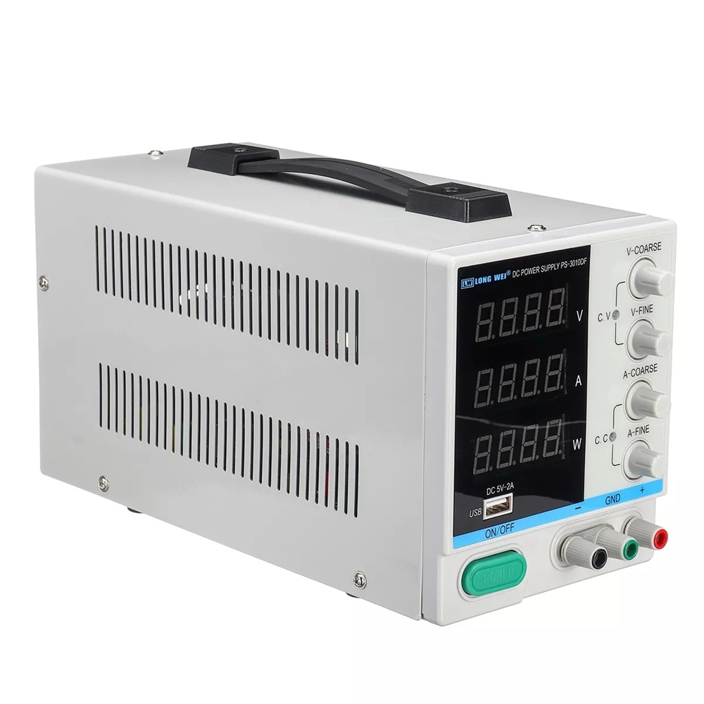 LONG WEI PS-3010DF 110V/220V 30V 10A Adjustable LED Digital Display DC Power Supply Switching Regulated 5V 2A USB Power Supply