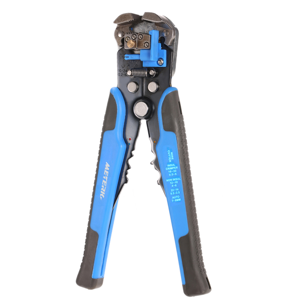 Meterk Multifunctional Automatic Adjustable Cable Wire Stripper Cutter Crimping Tool Peeling Pliers