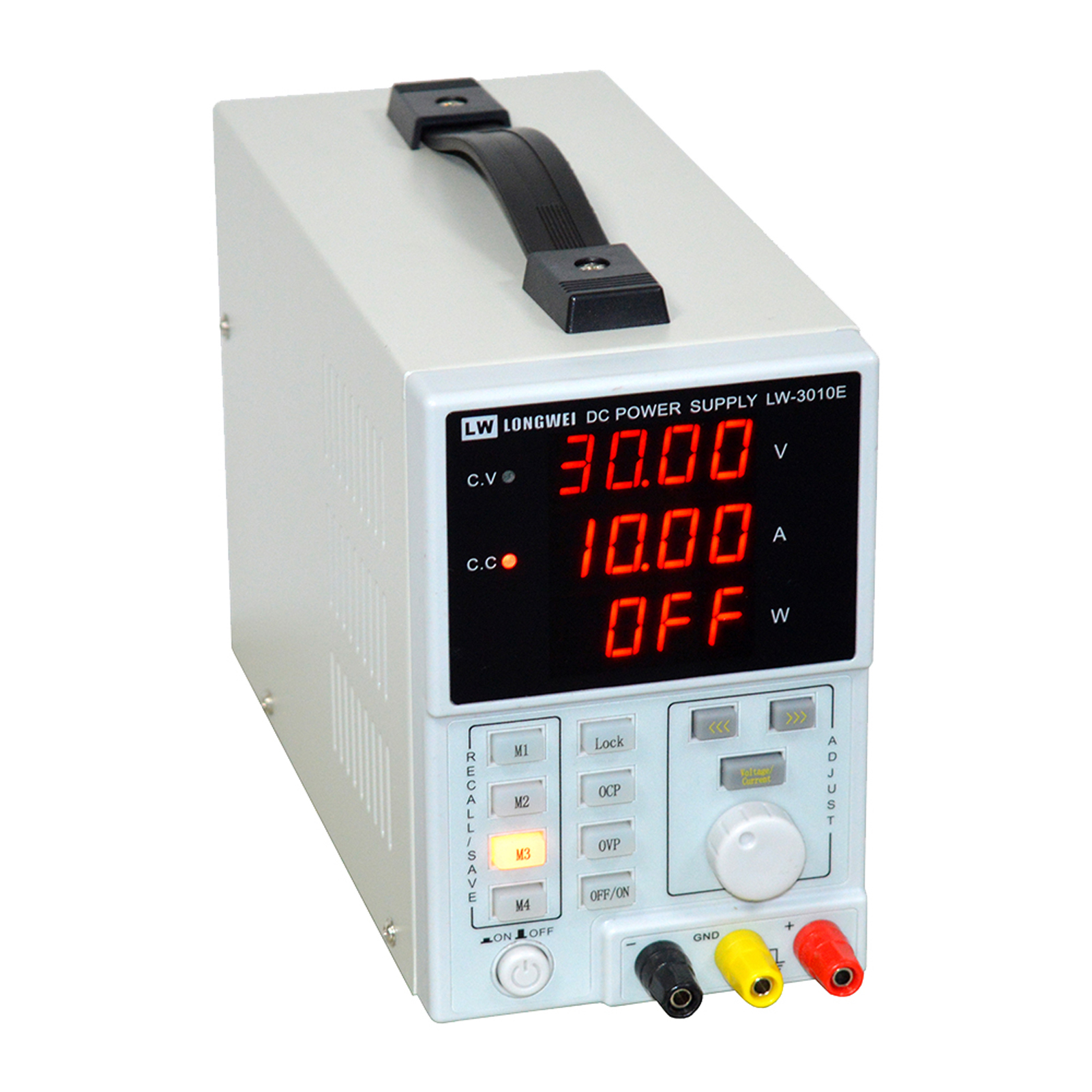 LONG WEI 110V 0~30V 0~10A Programmable DC Power Supply 4-digit LED Voltage Current Power Display Voltage-stabilized Source Program-controlled Regulated Power Supply Stabilized Voltage Supply