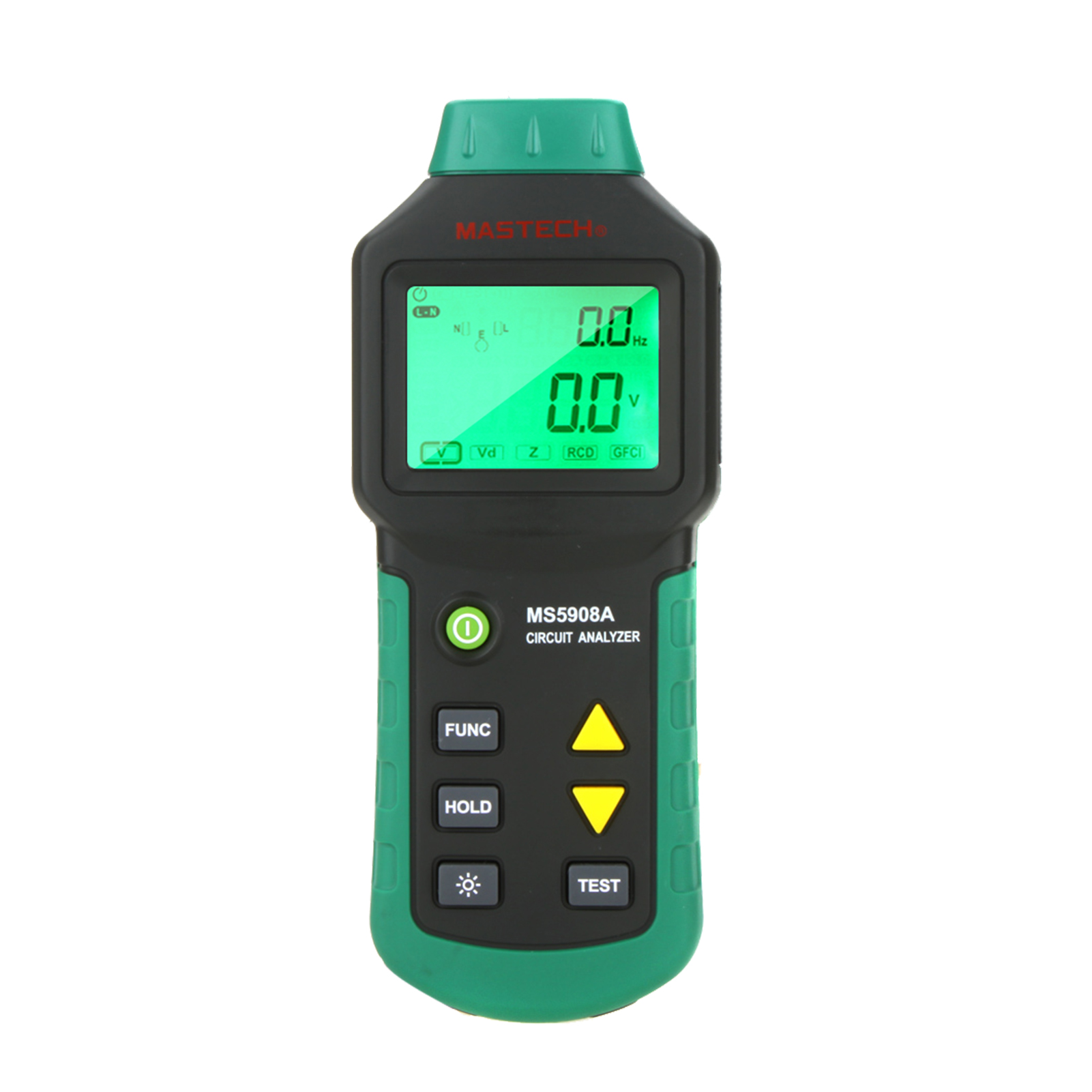 MASTECH MS5908A LCD Digital Circuit Analyzer Voltage GFCI RCD Fault Tester Low Voltage Distribution Line Fault Test Meter Circuit Tester