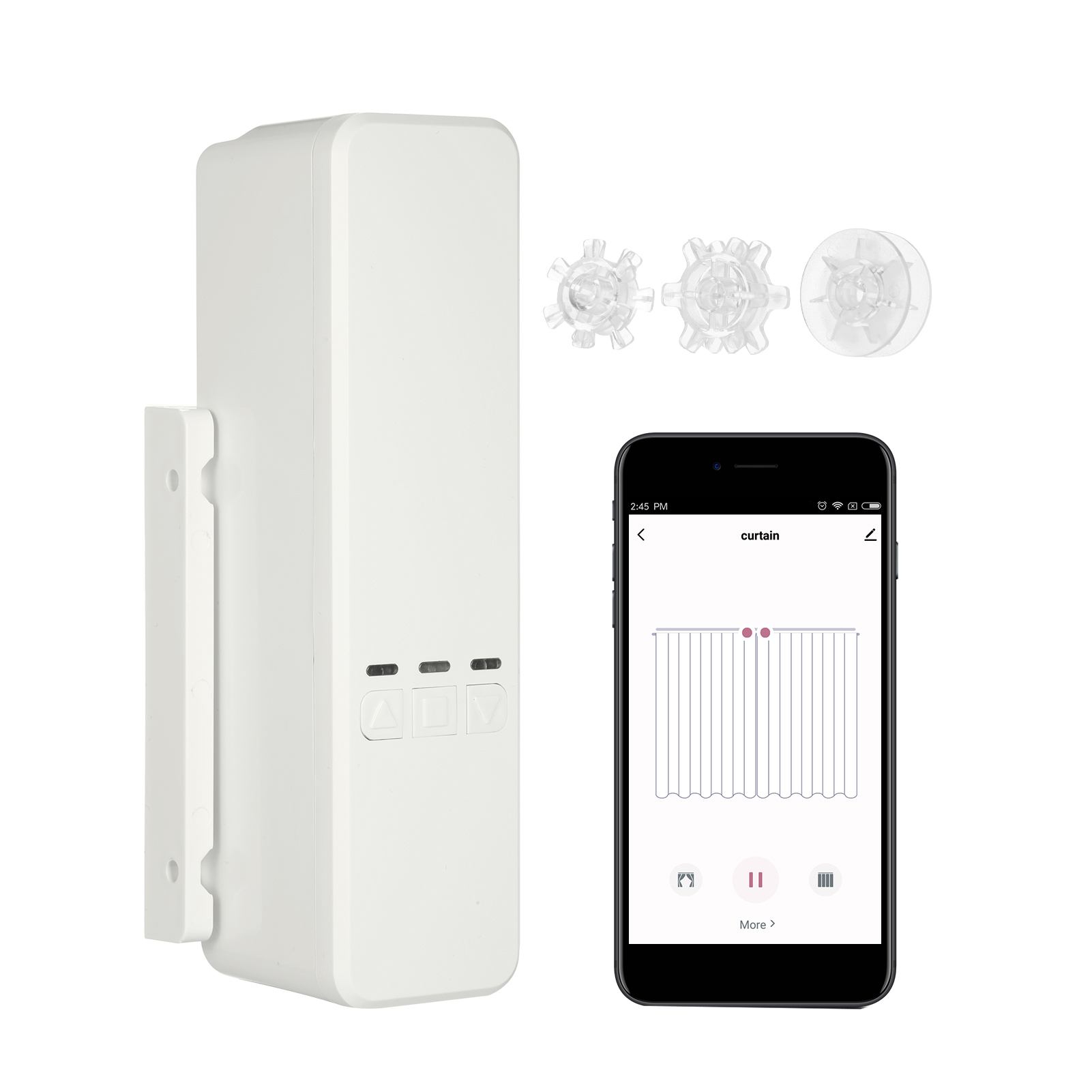 WiFi Tuya DIY Smart Motorized Chain Roller Blinds Shade Shutter Drive Motor APP Control Compatible with Alexa Google Home Voice Control Programmable Electric Curtain Motor