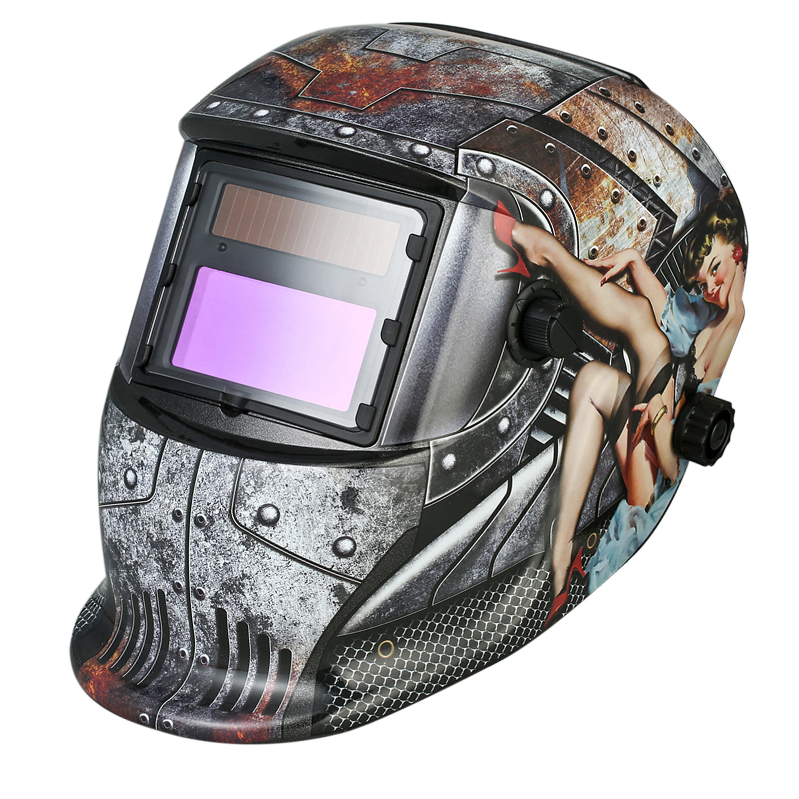 Industrial Welding Helmet Solar Power Auto Darkening Welding Helmet TIG MIG with Adjustable Head Band