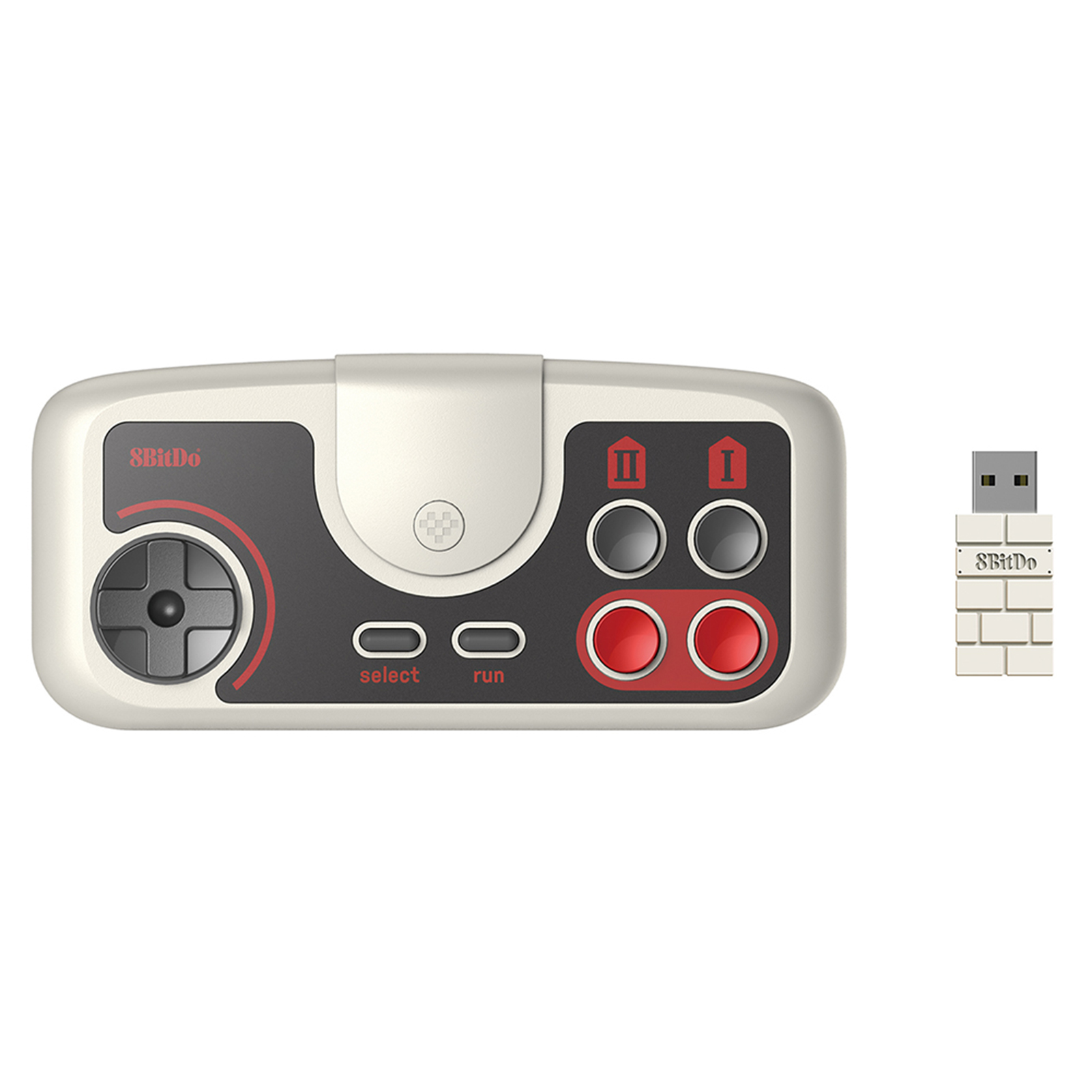 8Bitdo Wireless Gamepad Compatible with PC Engine mini CoreGrafx mini TubroGrafx-16 mini Switch (Light grey, PCE 2.4g)