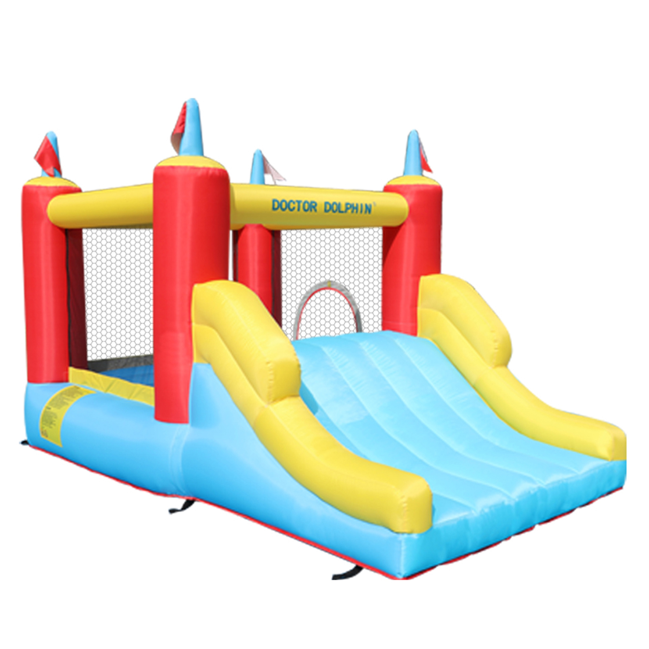 Slide Bouncer with Slide Inflatable Jumper Bouncing House Jumping Castle Heavy Duty Backyard Kids Party Bouncer House