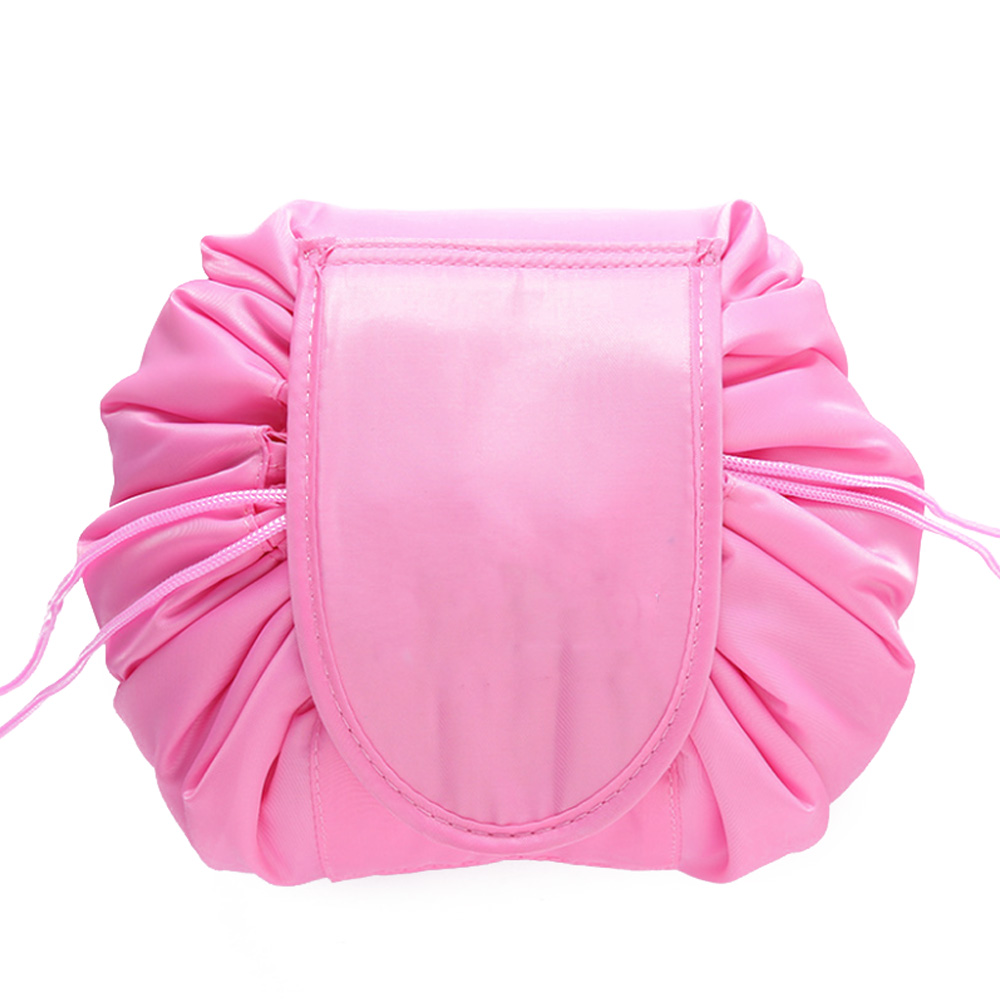 Drawstring Cosmetic Bag for Women Travel Makeup Bag Case Organizer Storage Pouch Box