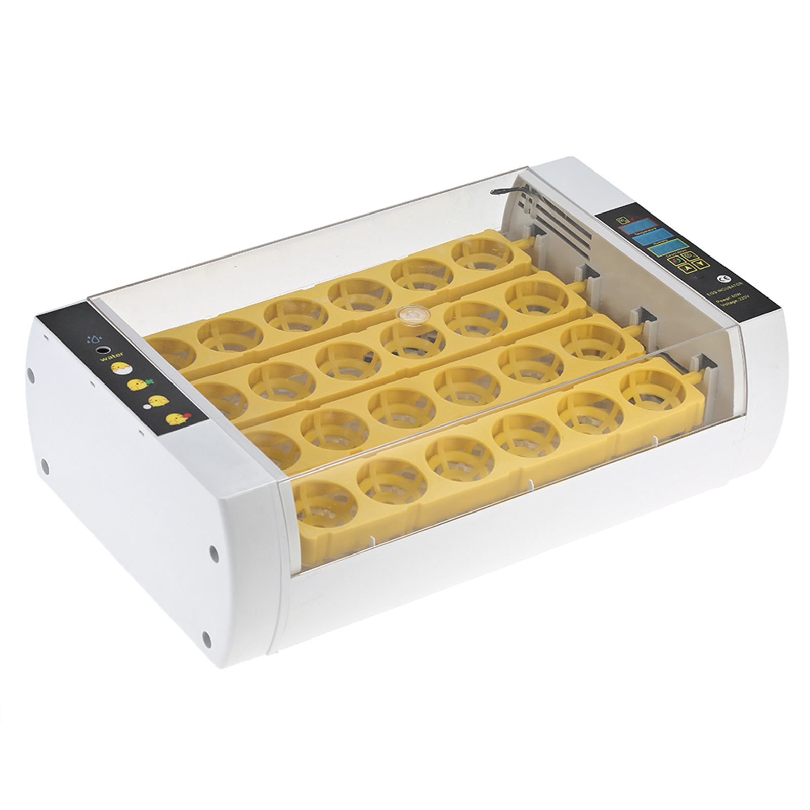 24-Eggs Intelligent Automatic Egg Incubator Temperature Control Hatcher for Hatching Chicken Duck Bird Quail Poultry AC220V AU Plug