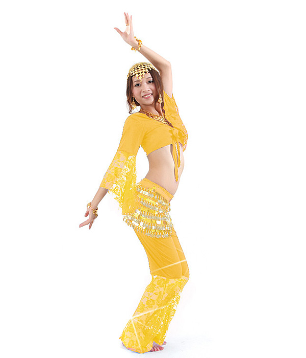 Tops Waist Link and Trousers for Belly Dance