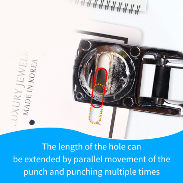 KW-trio 6-Hole Paper Punch Handheld Metal Hole Puncher 5 Sheet Capacity 6mm  for A4 A5 B5 Notebook Scrapbook Diary Planner 