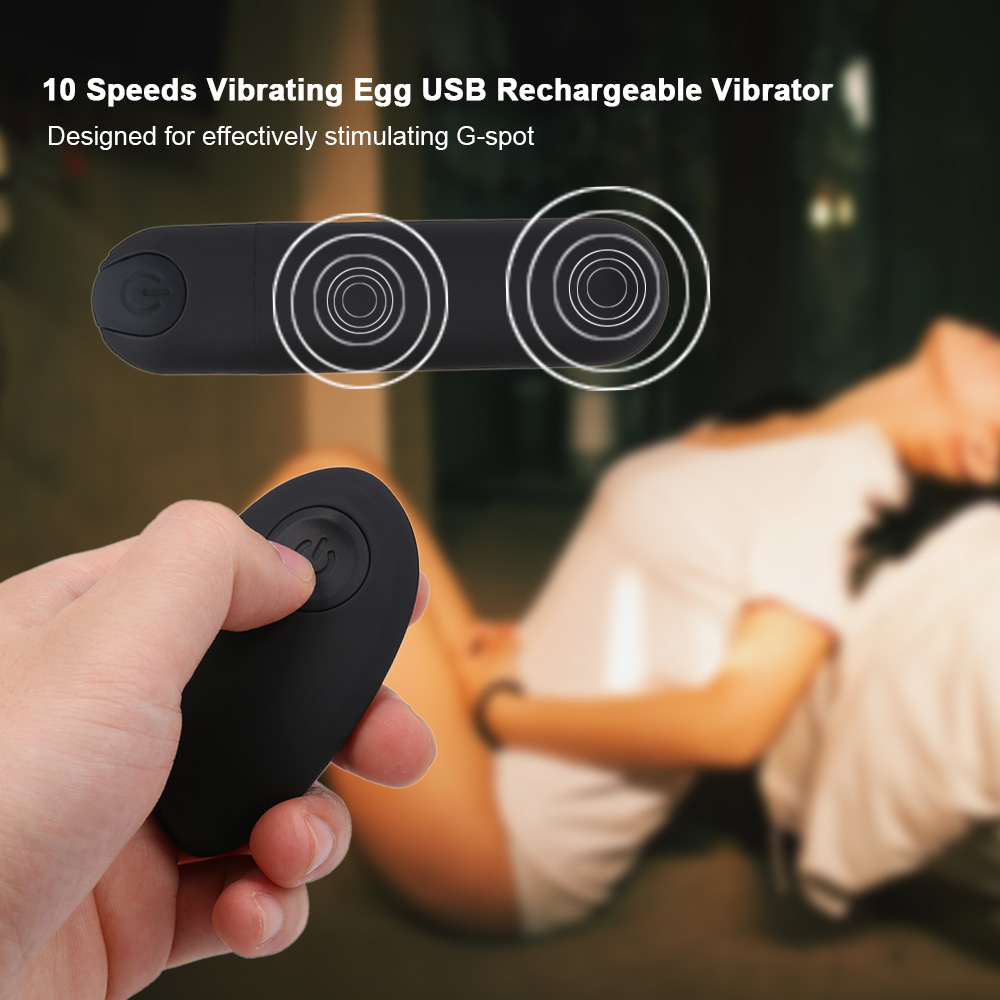 10 Speeds Vibrating Egg USB Rechargeable Vibrator Mini Bullet