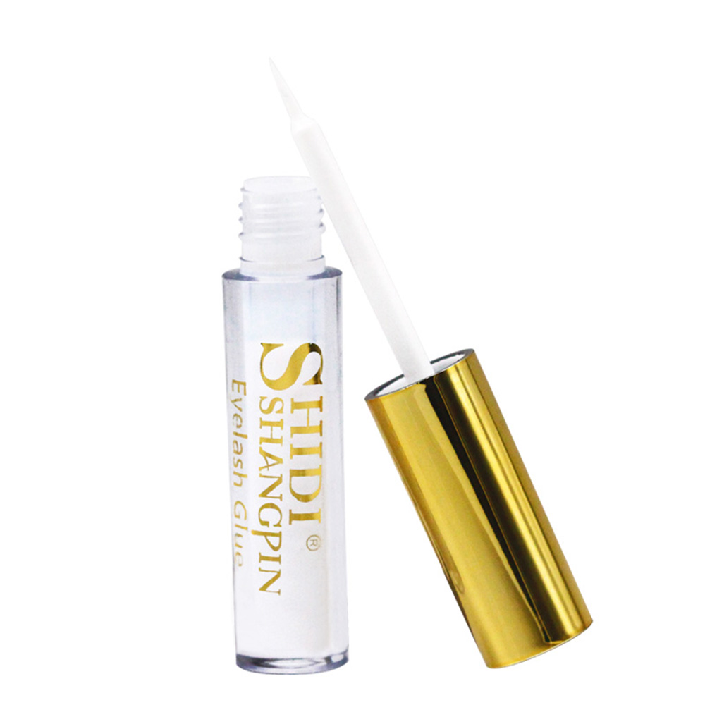 SHIDISHANGPIN Waterproof False Eyelash Glue Fast Drying Adhesive Latex Secure Hold Glue for False Eyelashes Double Eyelid 5ml