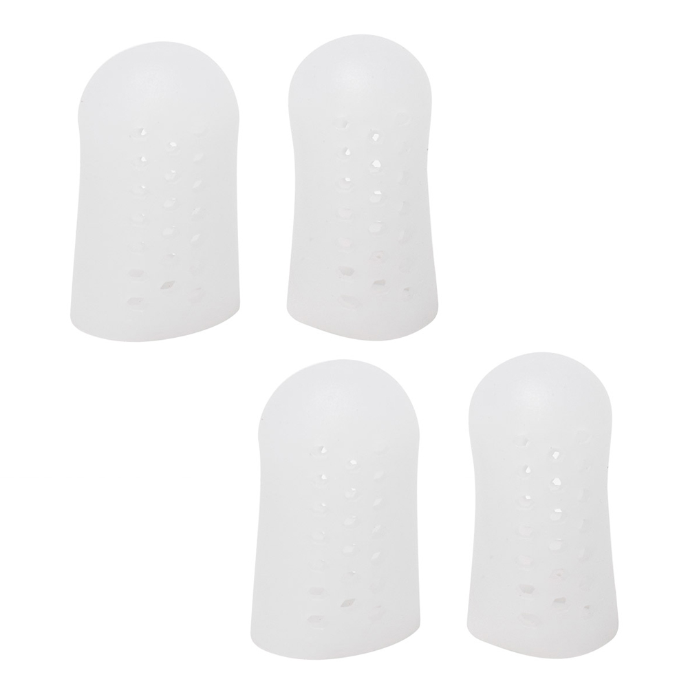 4pcs Relief Toes Cover Protective Tube High Heels Rubbing Toes Thumb Protector Guard Silicone Toe Caps Sleeve For Toes Protection