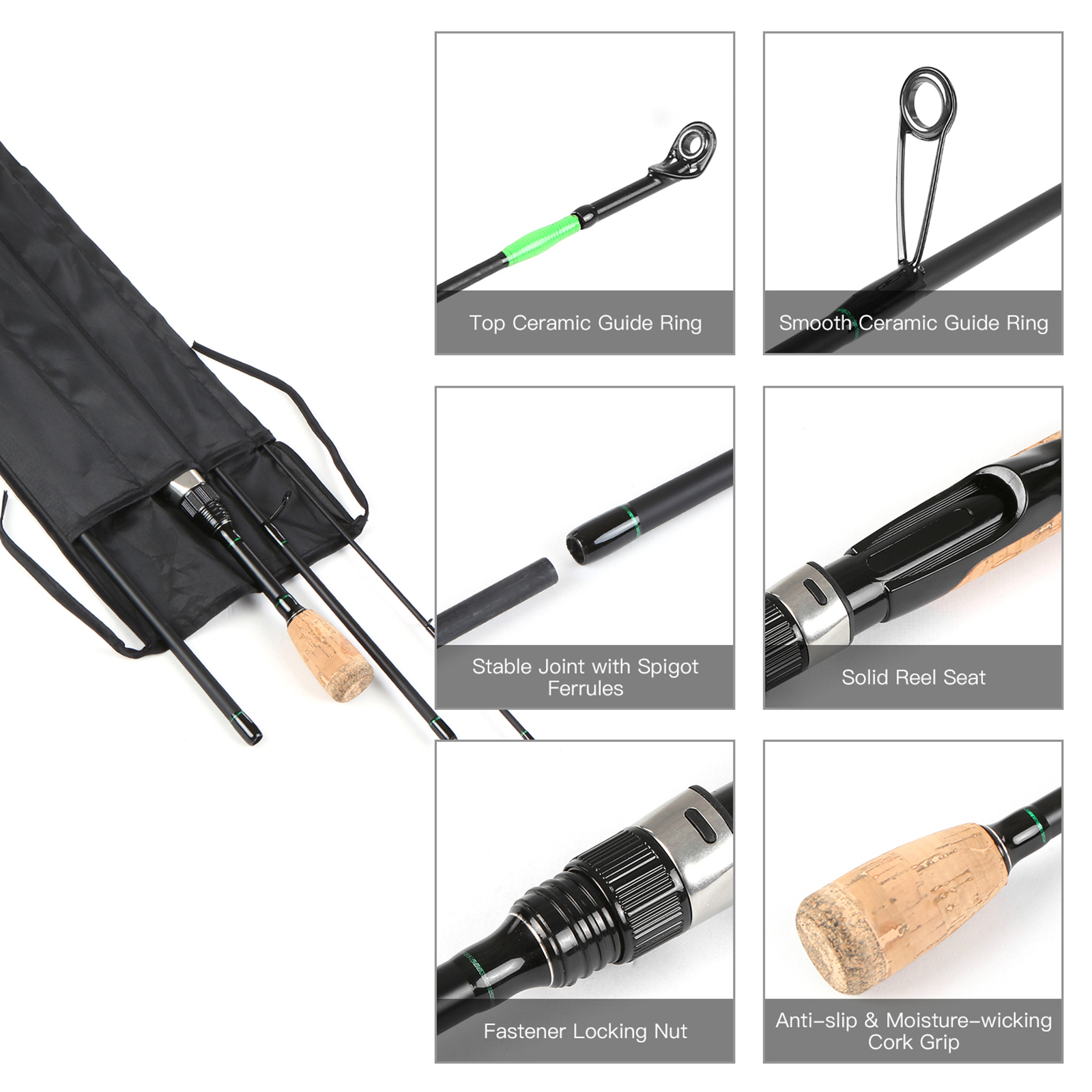 Travel Spinning Rod Combo